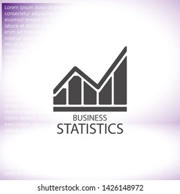 Chart Vector icon . Lorem Ipsum Illustration design