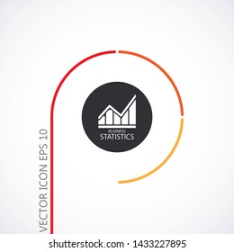 Chart Vector icon . Lorem Ipsum Illustration design
