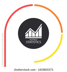 Chart Vector icon . Lorem Ipsum Illustration design