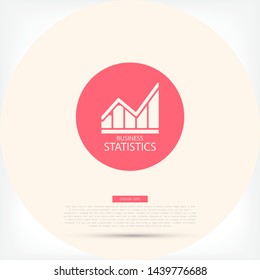 Chart Vector icon . Lorem Ipsum Illustration design