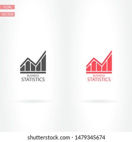 Chart Vector icon . Lorem Ipsum Illustration design
