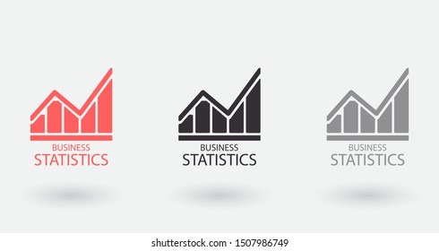 Chart Vector icon . Lorem Ipsum Illustration design