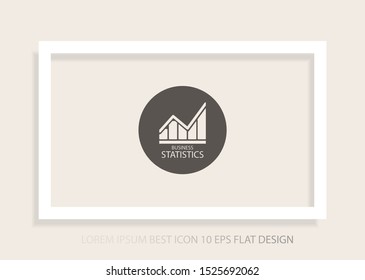 Chart Vector icon . Lorem Ipsum Illustration design