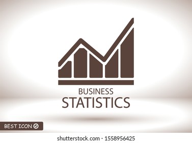 Chart Vector icon . Lorem Ipsum Illustration design