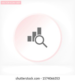 Chart vector icon , lorem ipsum Flat design