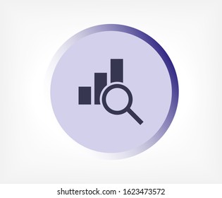 Chart vector icon , lorem ipsum Flat design