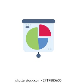 Icono de Vector de gráfico. Icono de oficina y negocio estilo plano. Uso perfecto para logotipo, presentación, Sitio web y más. Estilo de color de diseño de icono moderno simple