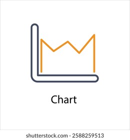 Chart Vector icon stock illustration