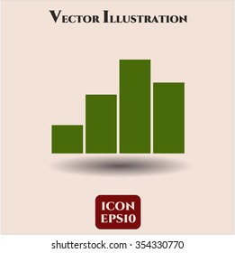 Chart vector icon or symbol