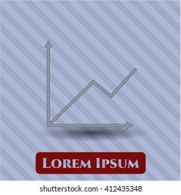 Chart vector icon or symbol