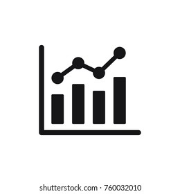 chart vector icon in trendy flat style