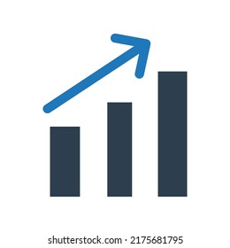 Chart Vector icon which is suitable for commercial work and easily modify or edit it

