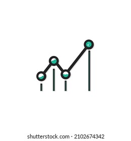 chart vector icon for your business editable