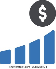 chart vector illustration isolated on a transparent background . glyph vector icons for concept or web graphics.
