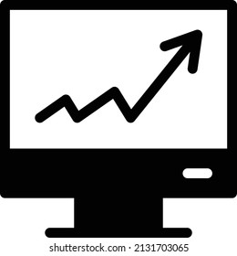 ilustración vectorial de gráfico aislada en un fondo transparente. iconos vectoriales de glifo para el concepto o gráficos web.