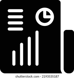 Diagramm Vektorgrafik auf transparentem Hintergrund.Symbole in Premium-Qualität.Glyphen Vektorsymbol für Konzept und Grafikdesign.