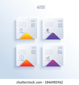 chart Vector infographic template for diagram presentation, chart, business concept with 4 elements options