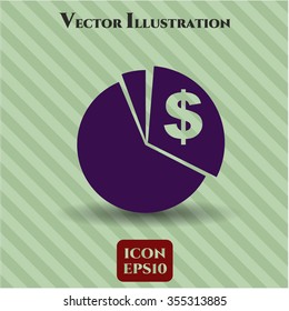 Chart vector symbol