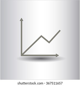 Chart vector symbol