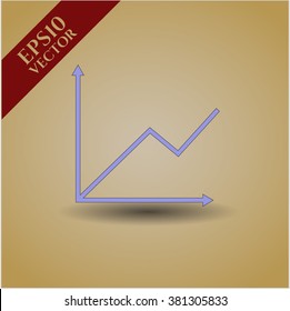 Chart vector symbol