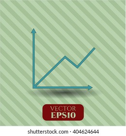 Chart vector symbol