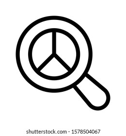 chart vector thin line icon 
