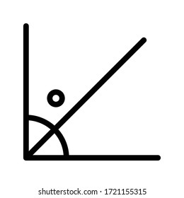 chart vector thin line icon 