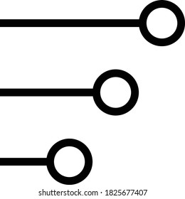 chart vector thin line icon 