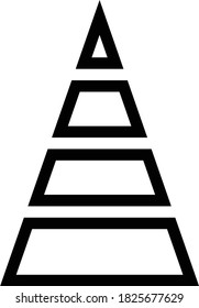 chart vector thin line icon 