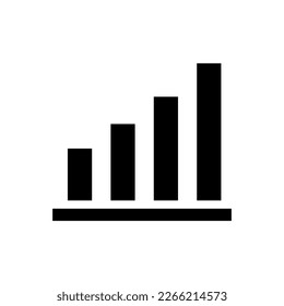 Chart up vector trendy style illustration on white background..eps