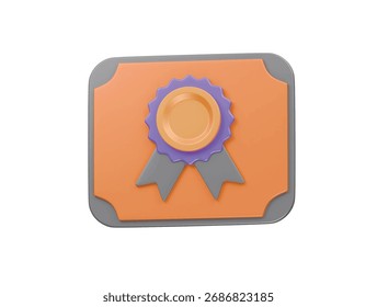 Chartersymbol 3D-Illustration rendern