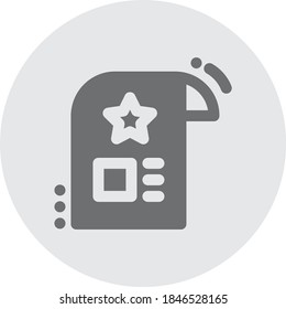 Charter icon for any purpose mobile app presentation website