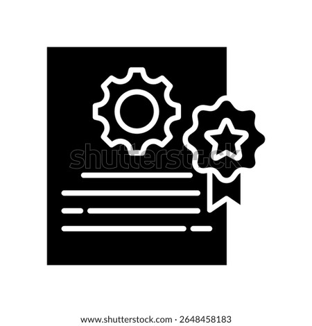 Charter Icon Glyph Vector Illustration