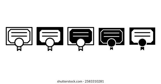 charter icon vector design simple flat outline and black filled color illustration sets