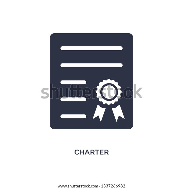 charter\
isolated icon. Simple element illustration from delivery and\
logistics concept. charter editable logo symbol design on white\
background. Can be use for web and\
mobile.