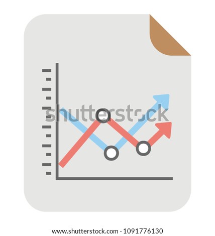 
Charting application of a line graph 
