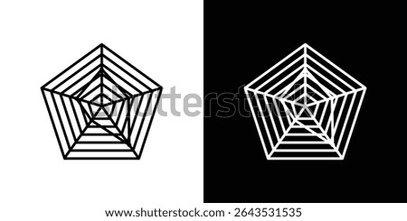 Chart-radar icon. Graphic Design vector icon. Ui Ux Icons