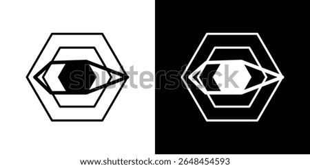 Chart-radar icon symbol collection. Flat vector stock illustration.