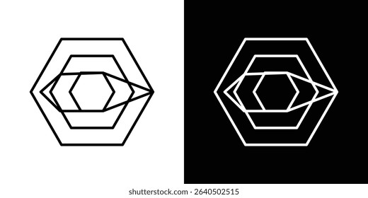 Chart-radar icon symbol concept for graphic design, Website, UI. EPS