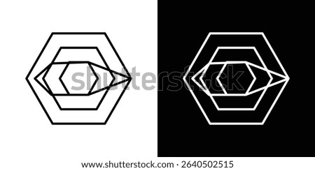 Chart-radar icon symbol concept for graphic design, Website, UI. EPS