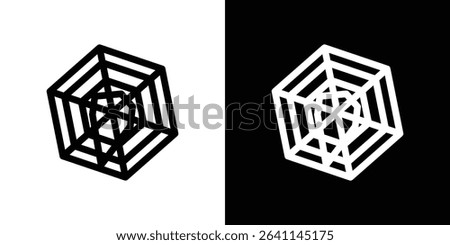 Chart-radar icon vector simple element illustration editable