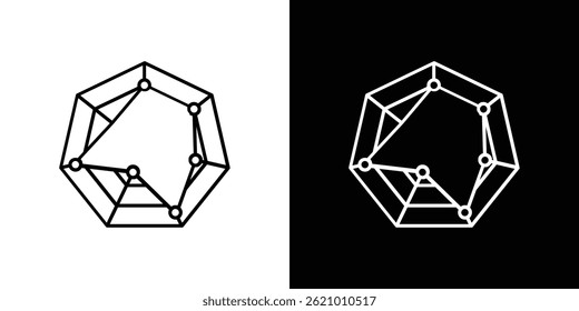 Chart-radar icon vector for web, and mobile app