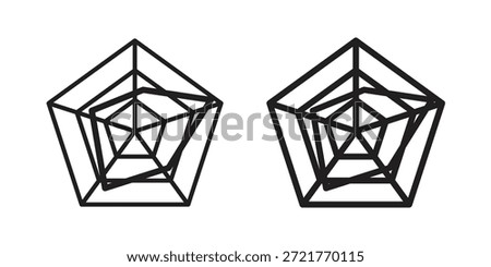 Chart-radar icon for your website design, logo, app, UI. EPS10