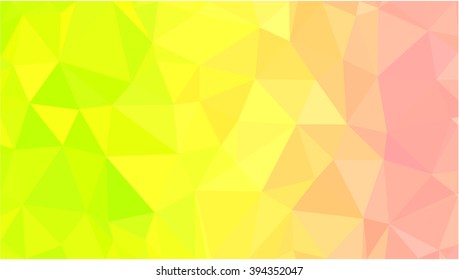 chartreuse and bubblegum color low poly background
