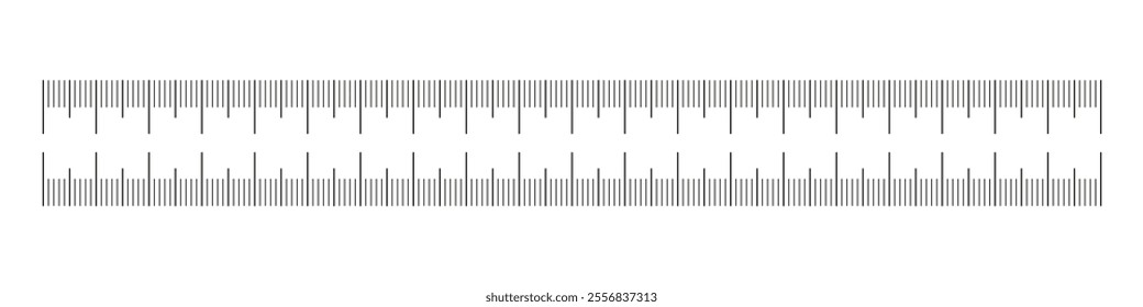 Charts with 20 centimeters. Metric rulers. Measuring tool. Metrics indicator cm. Scale for ruler in centimeters. Measuring scale icon. Length, height, distance, sewing tool. Twenty centimeter scale.