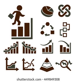 charts of business icon set