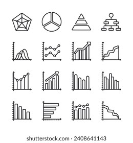 Charts and Diagrams icon set