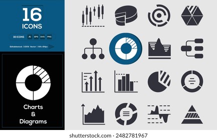 Charts or Diagrams Set of high-quality icons that are suitable for Charts or Diagrams. And change your next projects with minimalist icon design, perfect for websites, mobile apps, books, social media