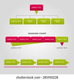 charts diagrams, vector
