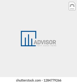 charts financial graphic logo template vector illustration